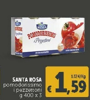 Deco Supermercati Santa Rosa - Pomodorissimo La Polpa 400 G(ml) offerta