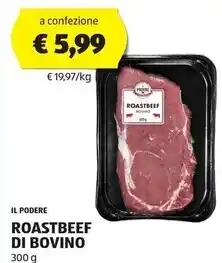 ALDI Il podere roastbeef di bovino offerta
