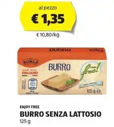 Enjoy free! burro senza lattosio