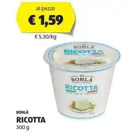 ALDI Bonlà ricotta offerta