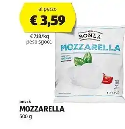 ALDI Bonlà mozzarella offerta