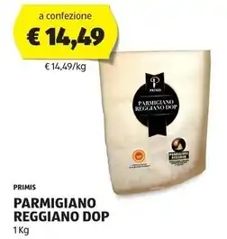 ALDI Primis parmigiano reggiano dop offerta
