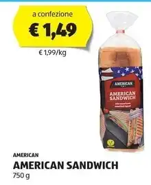 ALDI American sandwich offerta
