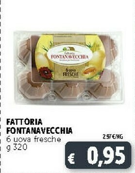 Deco Supermercati Fattoria Fontanavecchia - 6 Uova Fresche Biologiche offerta