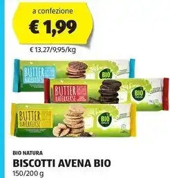 ALDI Bio natura biscotti avena bio offerta