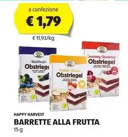 ALDI Happy harvest barrette alla frutta offerta