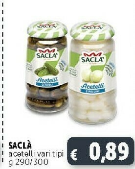 Deco Supermercati Saclà Acetelli Insalatina 290 G(ml) offerta