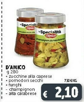 Deco Supermercati D' Amico Funghi Champignon offerta