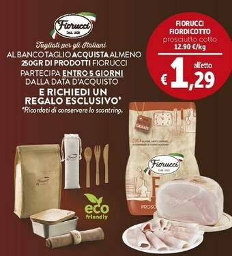 Deco Supermercati Fiorucci Prosciutto Cotto offerta