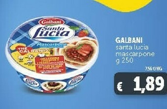 Deco Supermercati Galbani Crema Dolce Al Mascarpone Santa Lucia offerta