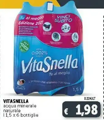 Deco Supermercati Vitasnella Acqua offerta