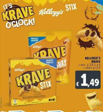 Deco Supermercati Kellogg's Krave Stix Choco offerta
