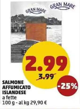 PENNY Salmone Affumicato Islandese 100g offerta