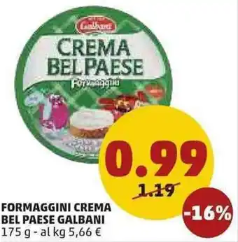 PENNY Galbani Bel Paese Formaggini Crema 175g offerta