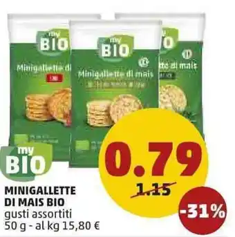 PENNY Minigallette di Mais Bio 50g offerta