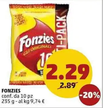 PENNY Fonzies 10pz 235g offerta