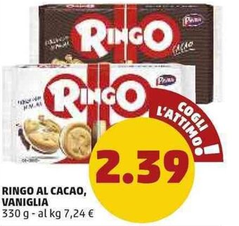 PENNY Ringo Al Cacao, Vaniglia 330g offerta