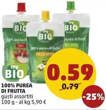 PENNY 100% Purea di Frutta 100g offerta