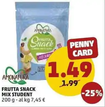 PENNY Frutta Snack Mix Student 200g offerta