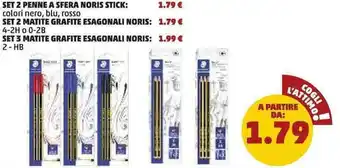 Set 2 Penne A Sfera Noris Stick