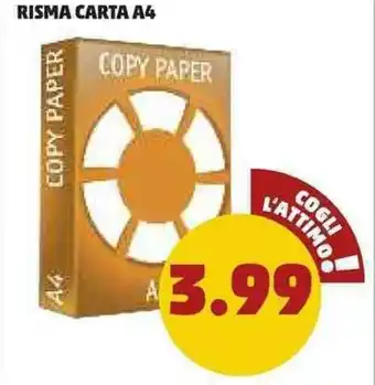 PENNY Risma Carta A4 offerta