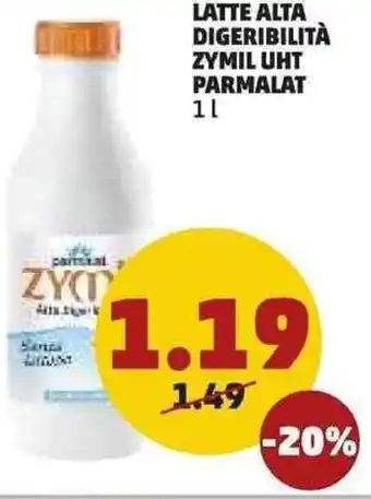 PENNY Parmalat Zymil Uht Latte Alta Digeribilità 1l offerta