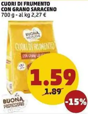 PENNY Cuori di Frumento con Grano Saraceno 700g offerta