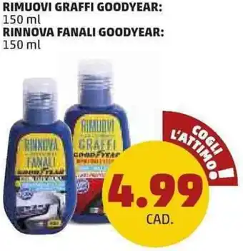 Goodyear Rimuovi Graffi 150ml, Goodyear Rinnova Fanali 150ml