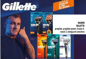 Conad RASOIO GILLETTE proglide, proglide power, fusion 5, mach 3, skinguard sensitive offerta