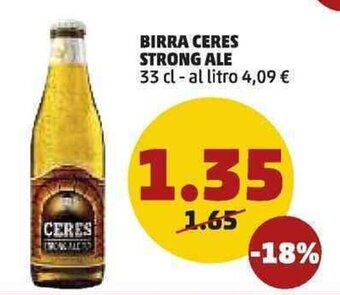 PENNY Ceres Strong Ale Birra 33cl offerta