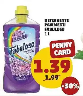 PENNY Fabuloso Detergente Pavimenti 1l offerta