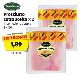 ALDI Prosciutto cotto scelto x 2 150g offerta
