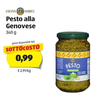 ALDI Pesto Alla Genovese 340g offerta
