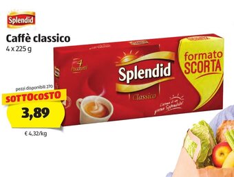 ALDI Splendid Caffè classico 4x225g offerta