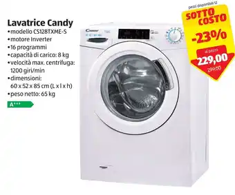 ALDI Candy Lavatrice offerta