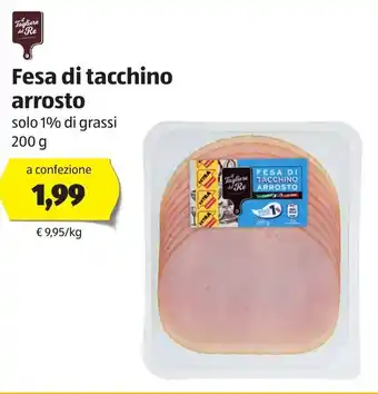 ALDI Fesa di tacchino arrosto 200g offerta