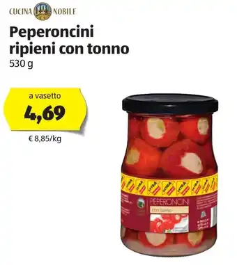 ALDI Peperoncini ripieni con tonno 530g offerta