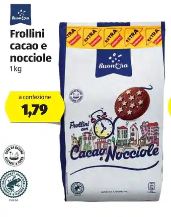 ALDI Frollini cacao e nocciole 1kg offerta