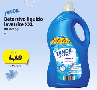 ALDI Tandìl Detersivo liquido lavatrice XXL 4l offerta