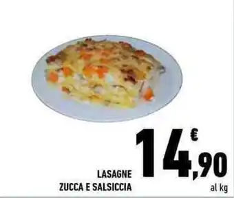 Conad LASAGNE ZUCCA E SALSICCIA offerta