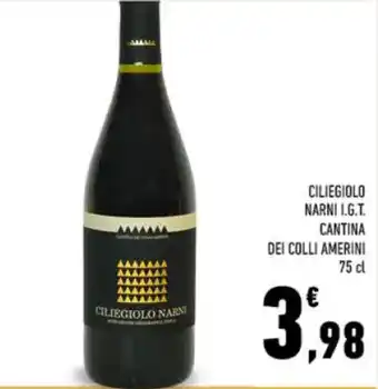 Conad CILIEGIOLO NARNI I.G.T. CANTINA DEI COLLI AMERINI 75 cl offerta