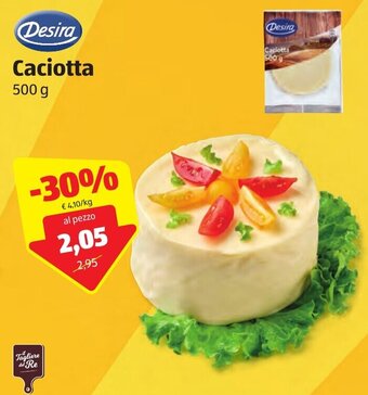 ALDI Desira Caciotta 500g offerta