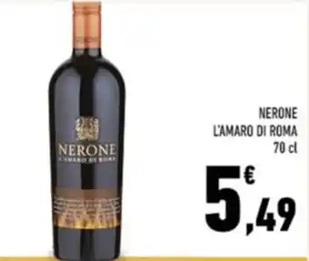 Conad NERONE L'AMARO DI ROMA 70 cl offerta