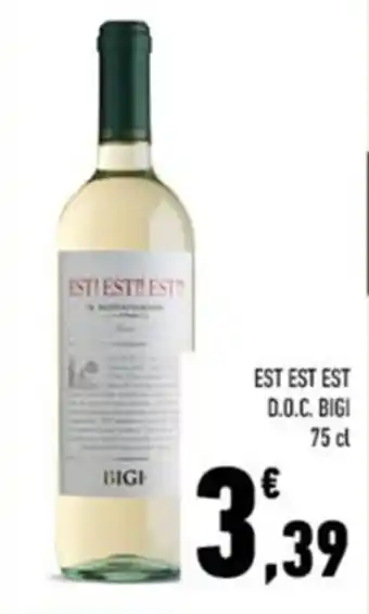 Conad EST EST EST D.O.C. BIGI 75 cl offerta