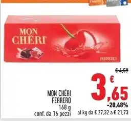 Conad Superstore Ferrero mon cheri offerta