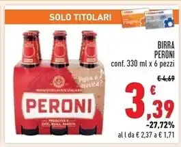 Conad Superstore Peroni birra offerta