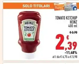 Conad Superstore Heinz tomato ketchup offerta