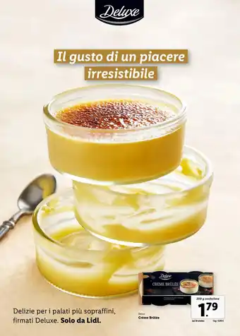 Lidl Deluxe Crème Brûlée 200 g offerta