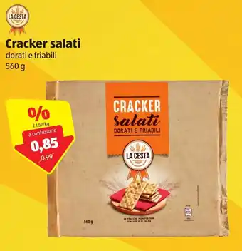ALDI La Cesta Cracker salati 560g offerta