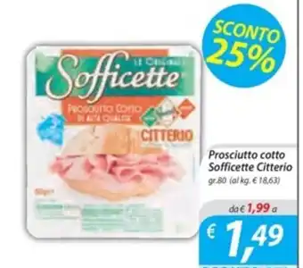 DiMeglio Prosciutto cotto Sofficette Citterio gr.80 offerta